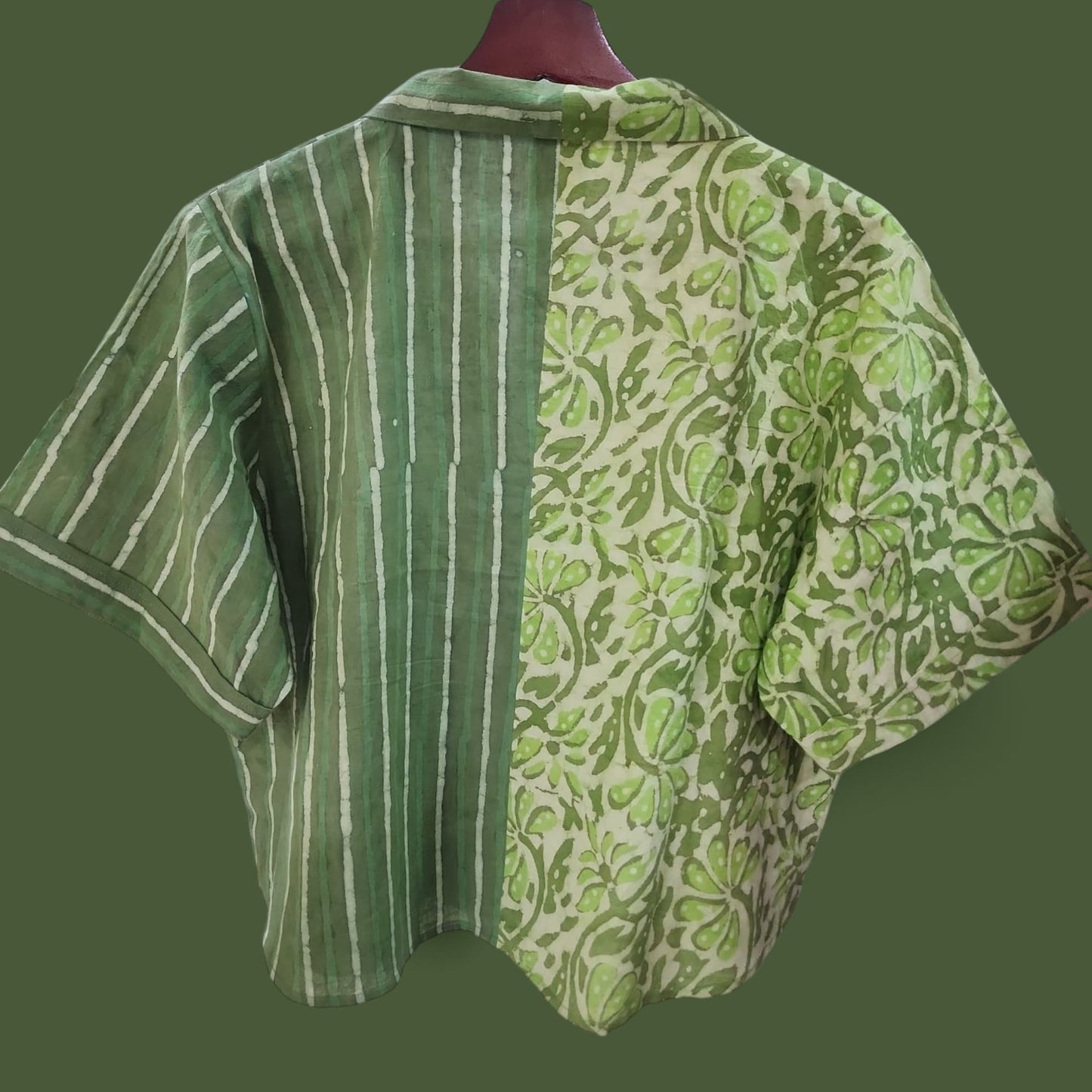 Half in half Shirt - Green
